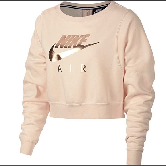 Nike Sweaters - Nike Pink Crop Sweater